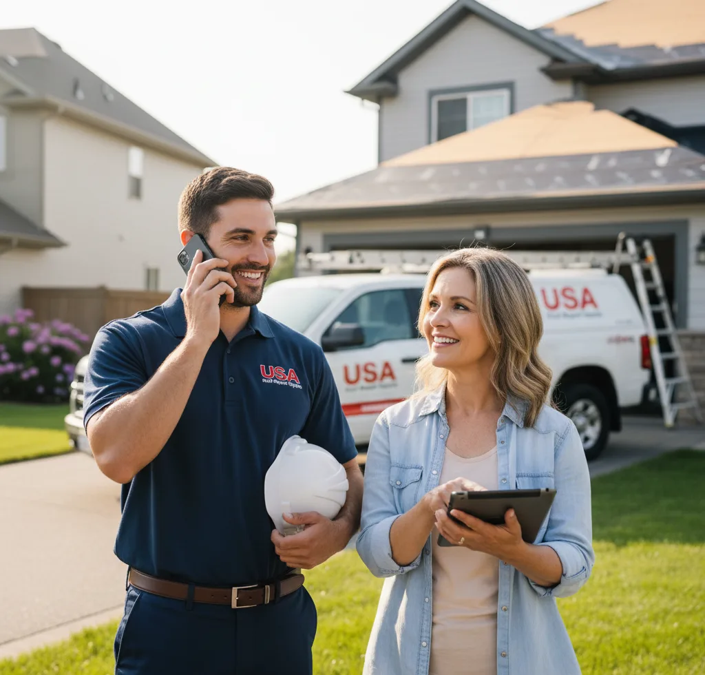 USA Roof Repair Experts customer support in Island Falls